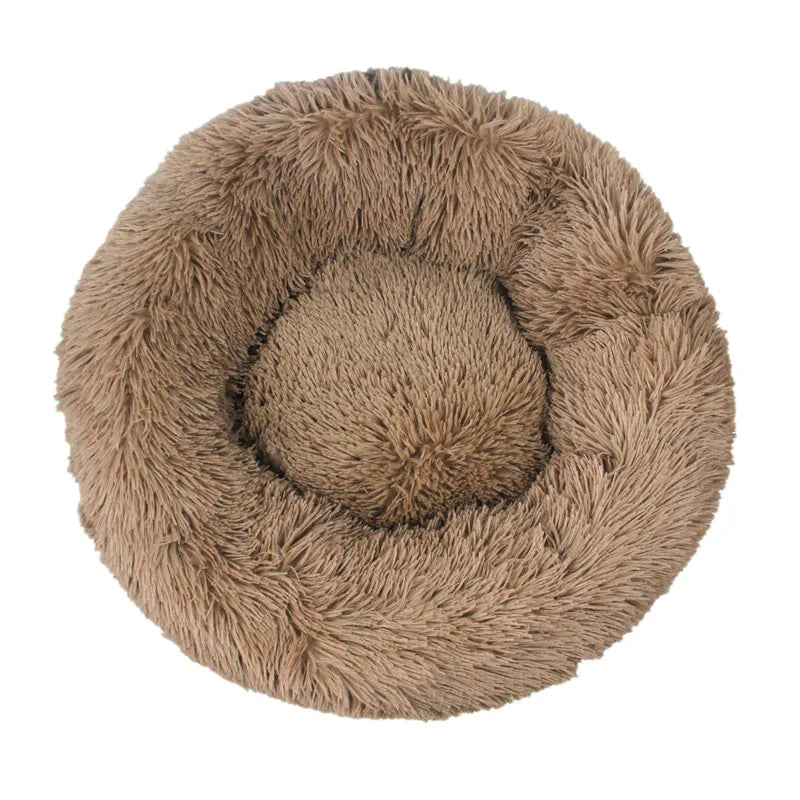 Kuschelnest für Hunde & Katzen – Flauschiges Rundbett (40–110 cm)