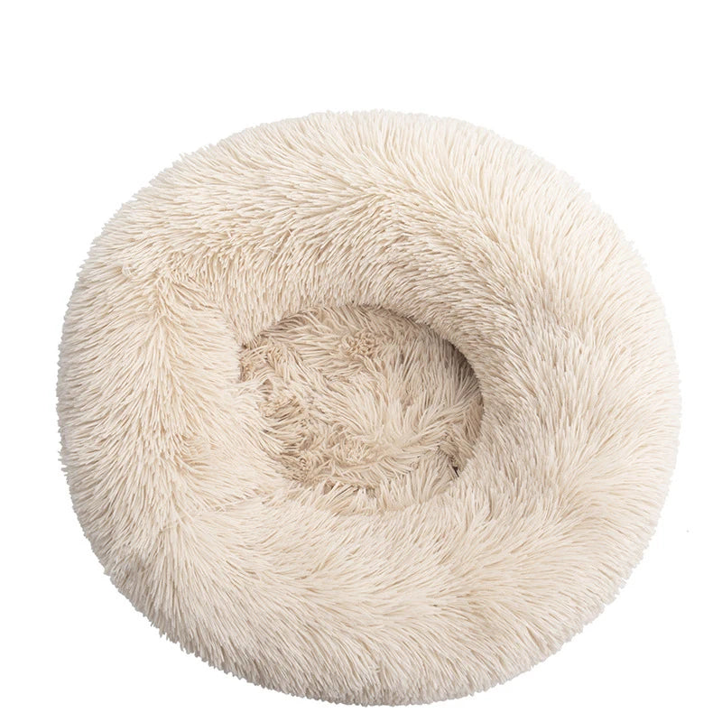 Kuschelnest für Hunde & Katzen – Flauschiges Rundbett (40–110 cm)