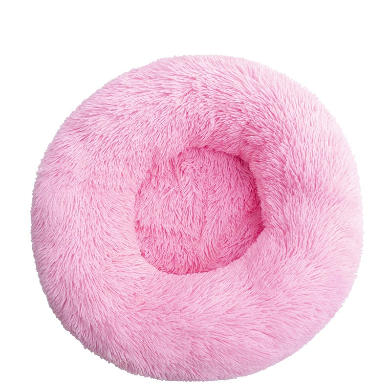 Kuschelnest für Hunde & Katzen – Flauschiges Rundbett (40–110 cm)