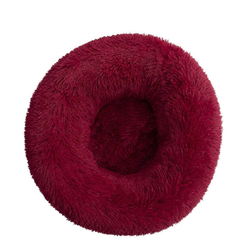 Kuschelnest für Hunde & Katzen – Flauschiges Rundbett (40–110 cm)