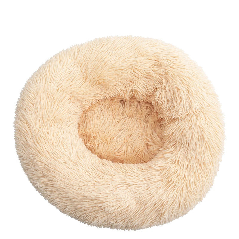 Kuschelnest für Hunde & Katzen – Flauschiges Rundbett (40–110 cm)