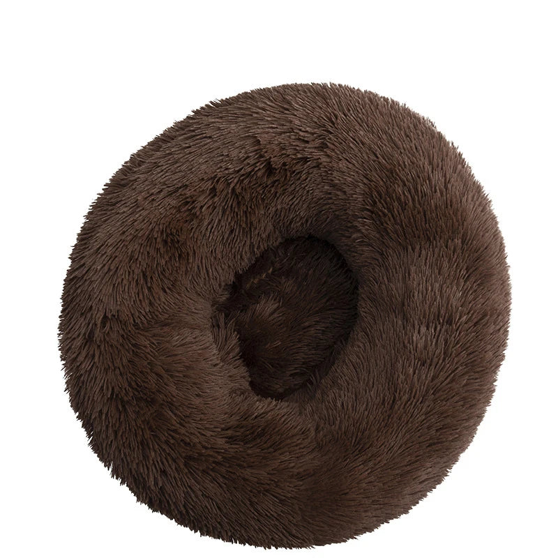 Kuschelnest für Hunde & Katzen – Flauschiges Rundbett (40–110 cm)