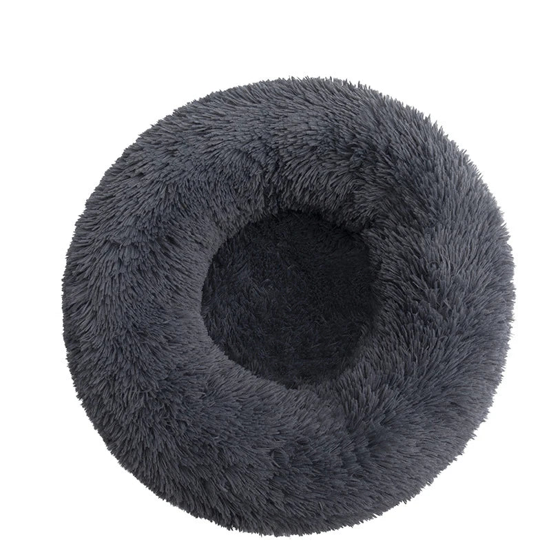 Kuschelnest für Hunde & Katzen – Flauschiges Rundbett (40–110 cm)