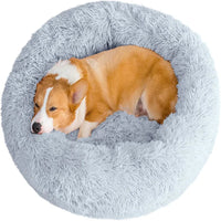 Kuschelnest für Hunde & Katzen – Flauschiges Rundbett (40–110 cm)