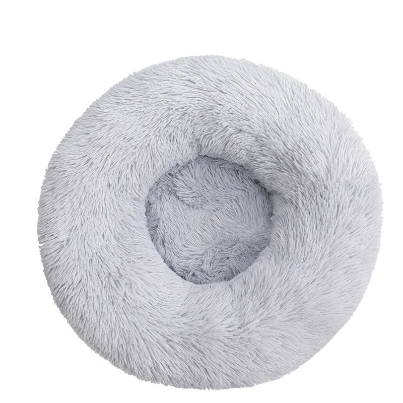 Kuschelnest für Hunde & Katzen – Flauschiges Rundbett (40–110 cm)