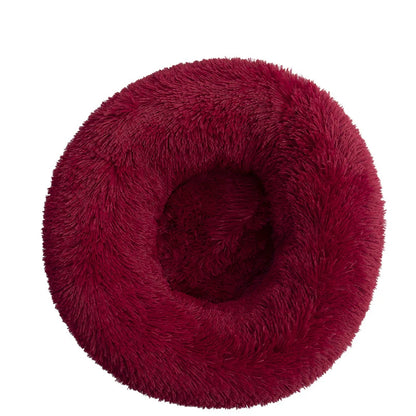 Kuschelnest für Hunde & Katzen – Flauschiges Rundbett (40–110 cm)