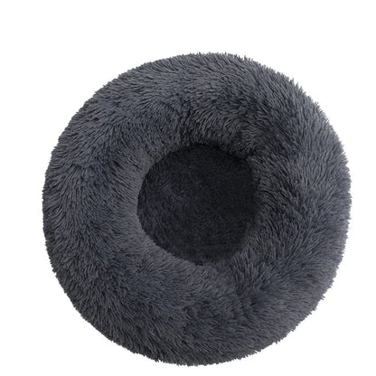 Kuschelnest für Hunde & Katzen – Flauschiges Rundbett (40–110 cm)