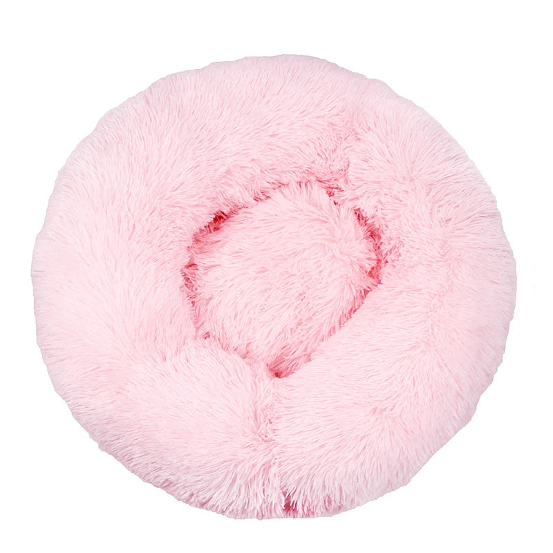 Kuschelnest für Hunde & Katzen – Flauschiges Rundbett (40–110 cm)